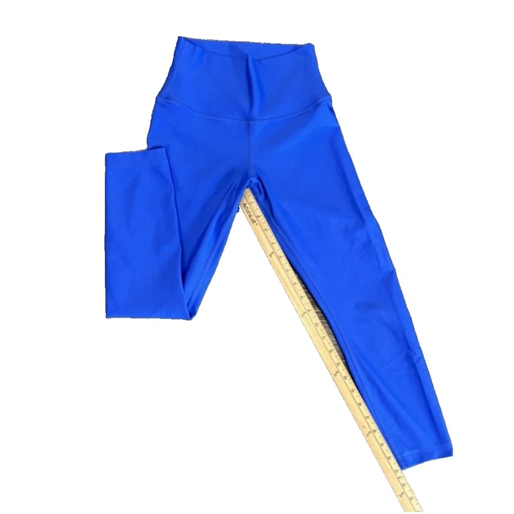 Alo Yoga High Waist Airbrush 7/8 Leggings Vibrant Blue Womens Size XS Active